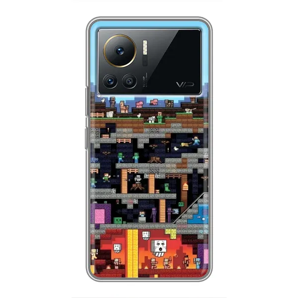 Чохол з принтом «фон Minecraft» для Infinix Note 12 Pro (4G)