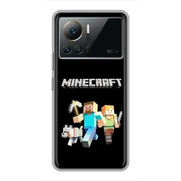 Чохол з принтом «герої Minecraft» для Infinix Note 12 Pro (4G)