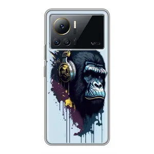 Чехол с принтом «Горилла в наушниках» для Infinix Note 12 Pro (4G)