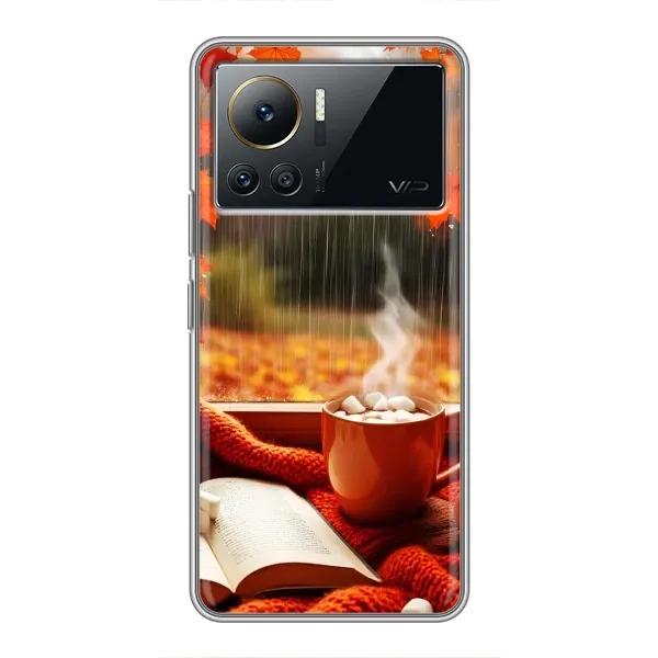 Чохол з принтом «Кава і дощ» для Infinix Note 12 Pro (4G)