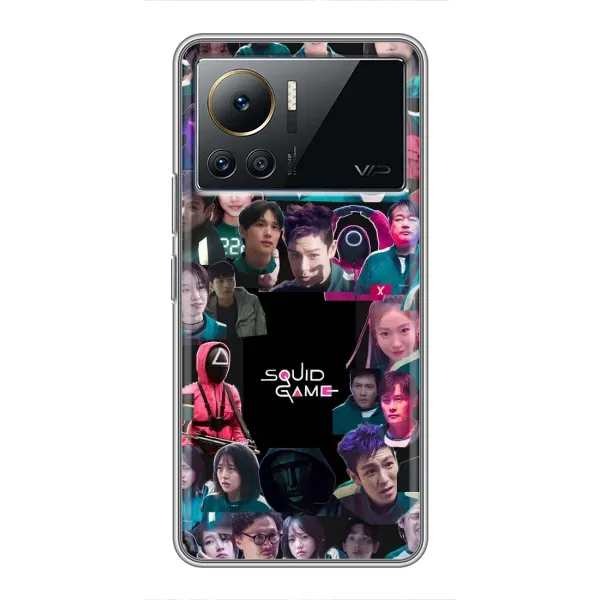 Чохол з принтом «Колаж Гра кальмара» для Infinix Note 12 Pro (4G) Чохол з принтом «Колаж Гра кальмара» для Infinix Note 12 Pro (4G)