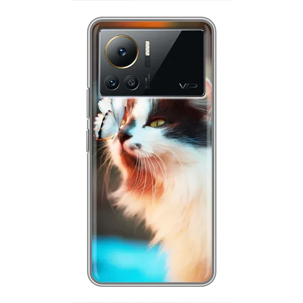 Чехол с принтом «Котик с бабочкой» для Infinix Note 12 Pro (4G) Чехол с принтом «Котик с бабочкой» для Infinix Note 12 Pro (4G)