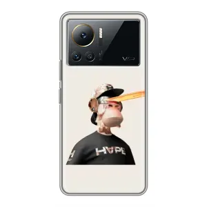 Чехол с принтом «обезьяна NFT в очках» для Infinix Note 12 Pro (4G)