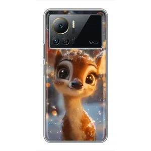 Чехол с принтом «Олененок среди гирлянд» для Infinix Note 12 Pro (4G)