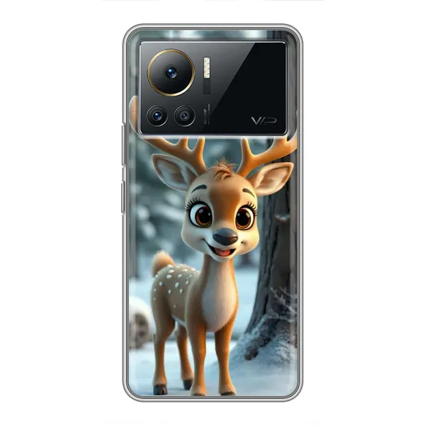 Чехол с принтом «Олененок в лесу» для Infinix Note 12 Pro (4G)