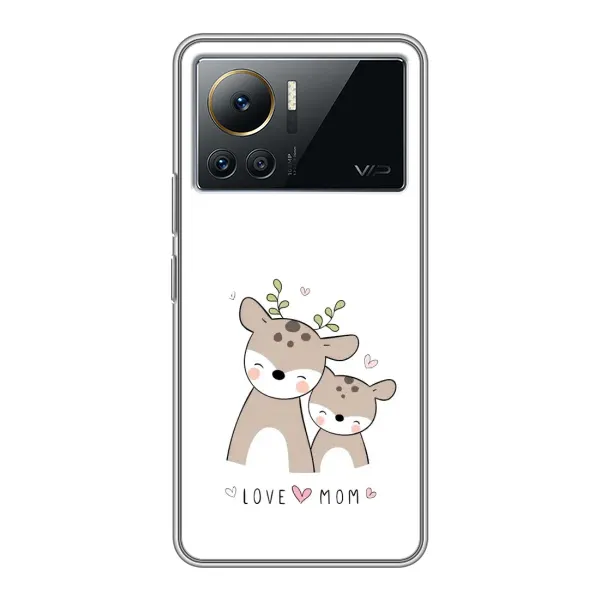 Чохол з принтом «Оленята мама і малюк» для Infinix Note 12 Pro (4G)