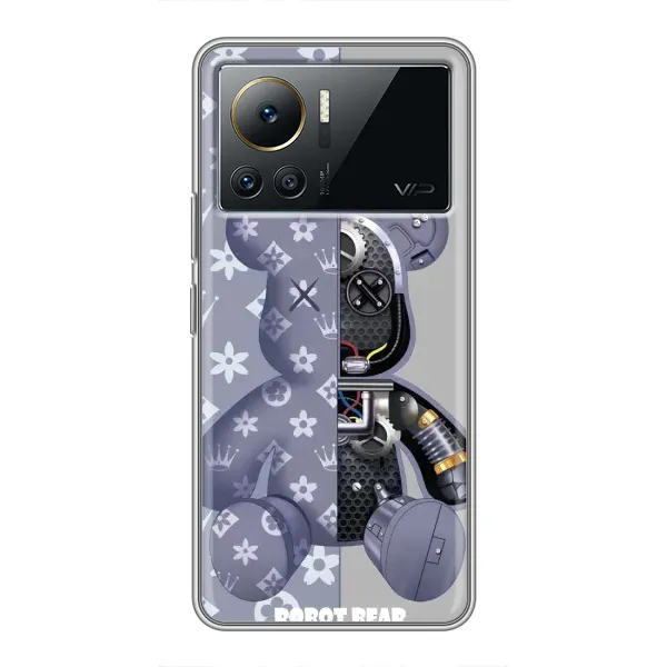 Чохол з принтом «Робот Медведик» для Infinix Note 12 Pro (4G)