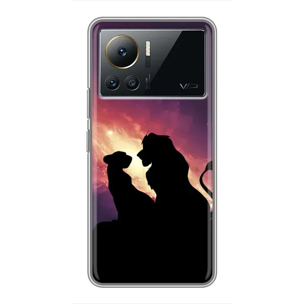 Чохол з принтом «Силует Сімба і Налу» для Infinix Note 12 Pro (4G)