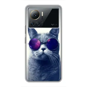 Чохол з принтом «Стильний кіт» для Infinix Note 12 Pro (4G)