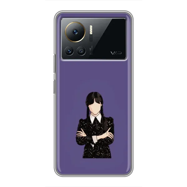 Чохол з принтом «Венздей у чорному» для Infinix Note 12 Pro (4G)