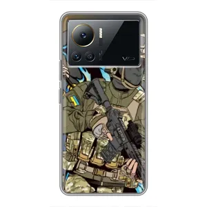 Чехлы с картинкой ЗСУ для Infinix Note 12 Pro (4G) (AlphaPrint) (Воїн ЗСУ)