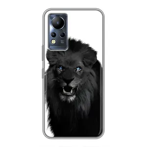 Чохли з картинкою животних Infinix Note 12 (Чорний ЛЕВ)
