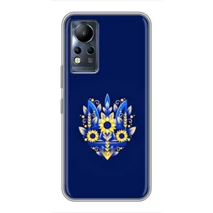 Чехлы для Infinix Note 12 Укр. Символика (AlphaPrint) (Цветочный Герб)