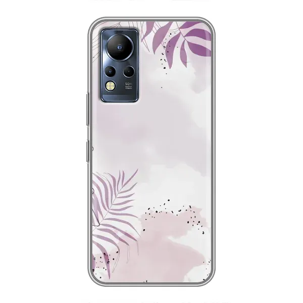 Чохол з принтом «Фіолетове листя» для Infinix Note 12