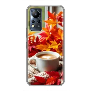 Чехол с уникальным дизайном «Осень с кофе» для Infinix Note 12
