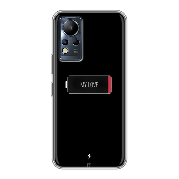 Чехол с принтом «Love battery» для Infinix Note 12