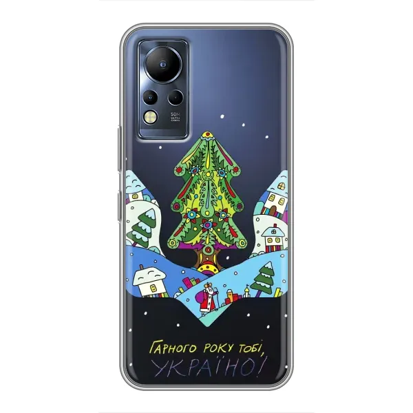 Чехол с принтом «Рождественский герб» для Infinix Note 12