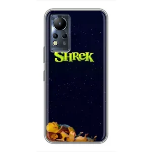 Чехол с мультфильмом Шрек на Infinix Note 12 (Отдыхающий Шрек)