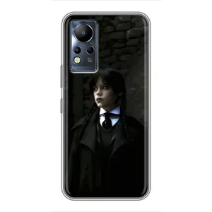 Чехол с дизайном Венздей 2 на Infinix Note 12 (Темный стиль Уэнздей)