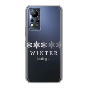 Зимні Чохли для Інфінікс Нот 12 - прозорий фон (Winter loading)
