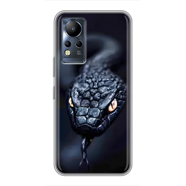 Чохол з принтом «Чорна змія» для Infinix Note 12
