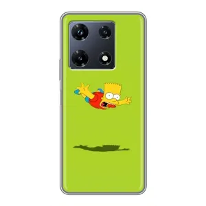 Чехол с Симпсонами для Infinix Note 30 Pro (VPrint) (Барт Симпсон)