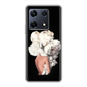 Чехлы (ART) Цветы на Infinix Note 30 Pro (VPrint) (Білі квіти)