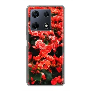 Чохли з квітами для Infinix Note 30 Pro (VPrint) (Квіти червоні)