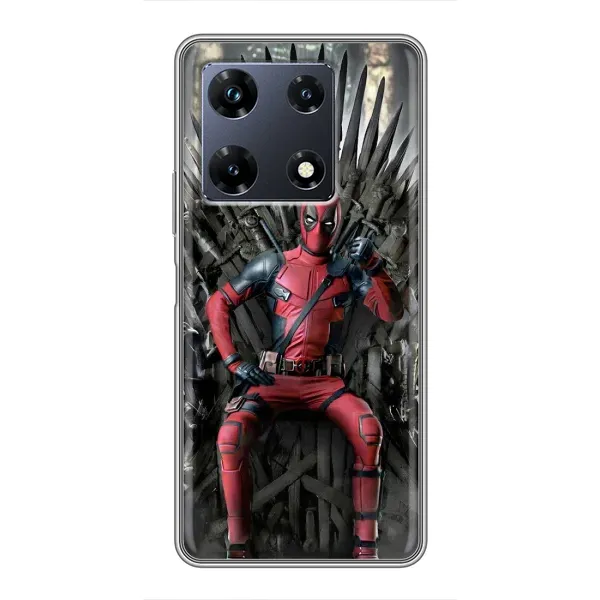Чохол з принтом «Дедпул на троні» для Infinix Note 30 Pro Чохол з принтом «Дедпул на троні» для Infinix Note 30 Pro
