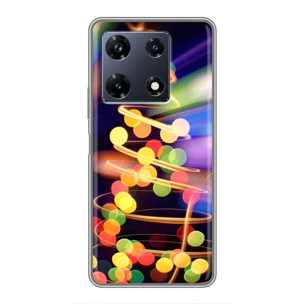 Чехол с принтом «Елка с гирлянд» для Infinix Note 30 Pro Чехол с принтом «Елка с гирлянд» для Infinix Note 30 Pro