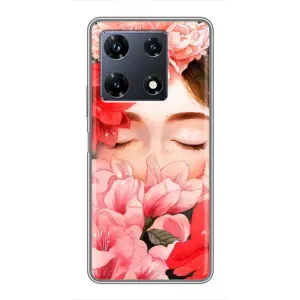 Чехлы (ART) Цветы на Infinix Note 30 Pro (VPrint) (Очі в квітах)