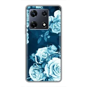 Чехлы (ART) Цветы на Infinix Note 30 Pro (VPrint) (Блактині бутони)
