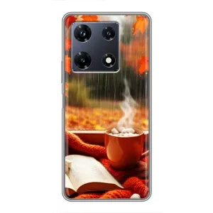 Чехол с принтом «Кофе и дождь» для Infinix Note 30 Pro