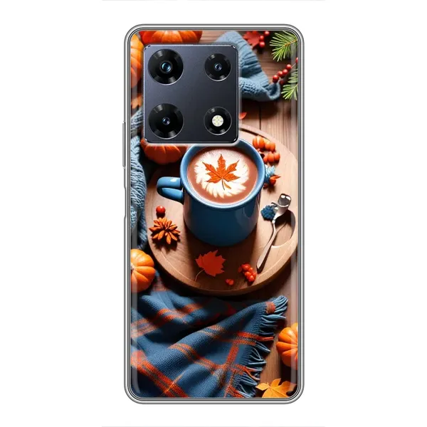 Чехол с принтом «Кофе и тыковки» для Infinix Note 30 Pro