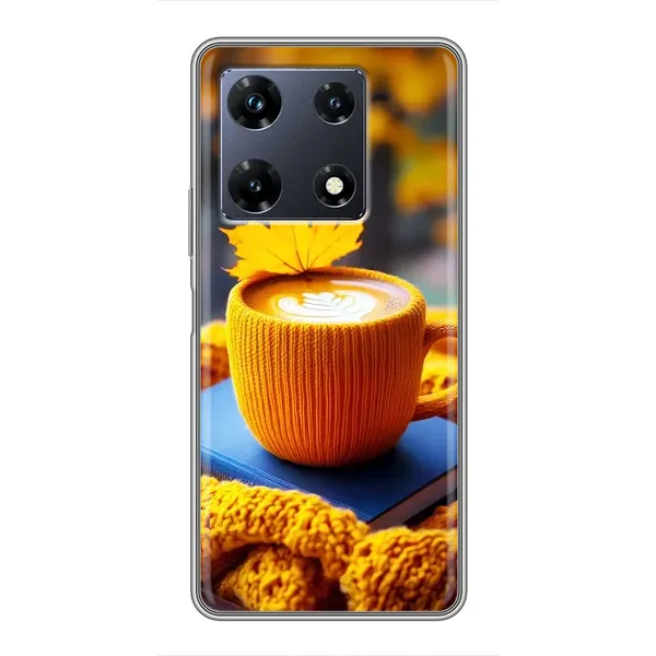 Чехол с принтом «Кофе на желтом пледе» для Infinix Note 30 Pro