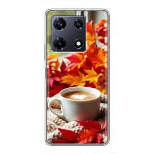 Чехол с уникальным дизайном «Осень с кофе» для Infinix Note 30 Pro