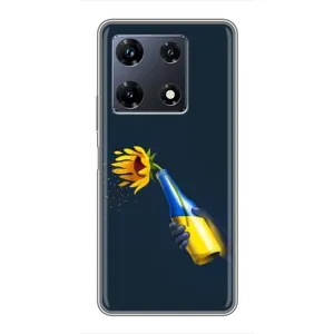 Чехол для Патриота Украины Infinix Note 30 Pro - (AlphaPrint) (Коктейль молотова)