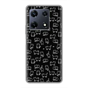 Чехол с принтом «Меленькие котики» для Infinix Note 30 Pro