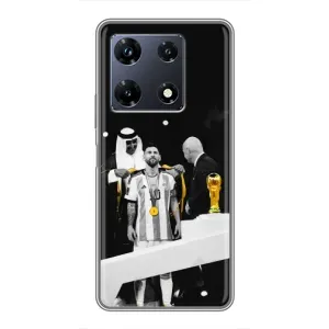 Чохол з принтом «Мессі коронований» для Infinix Note 30 Pro