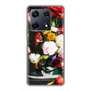 Чохол з принтом «Nike цветы» для Infinix Note 30 Pro