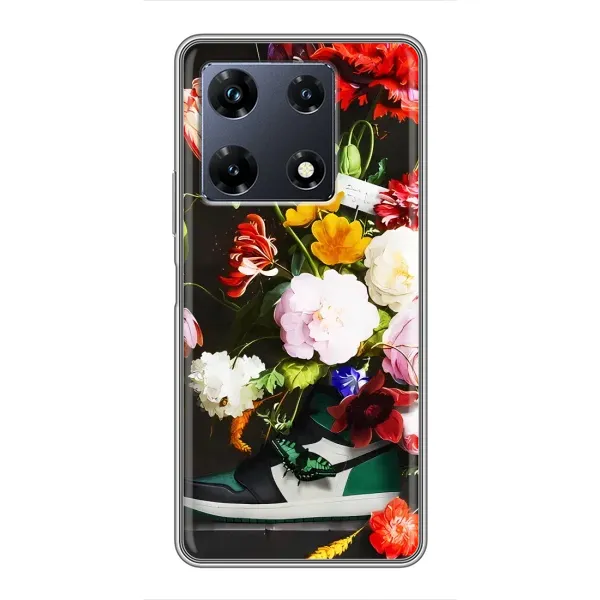 Чохол з принтом «Nike цветы» для Infinix Note 30 Pro Чохол з принтом «Nike цветы» для Infinix Note 30 Pro