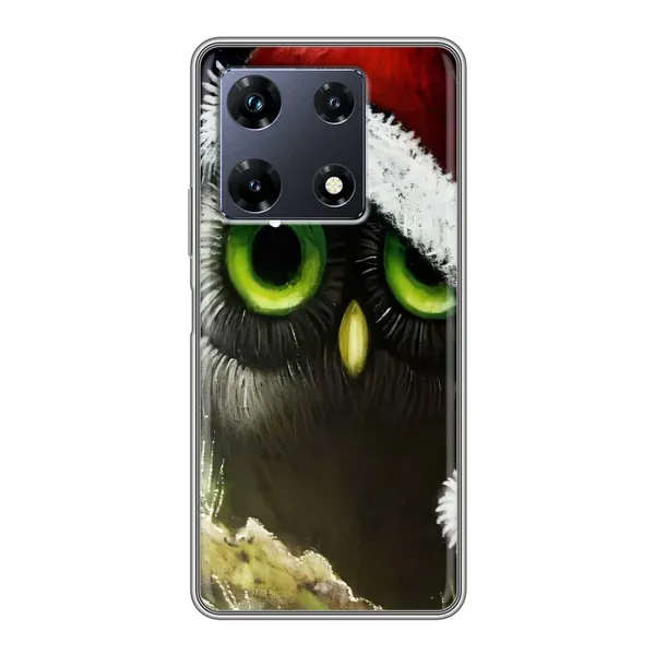 Чехол с принтом «Новогодняя Сова» для Infinix Note 30 Pro Чехол с принтом «Новогодняя Сова» для Infinix Note 30 Pro