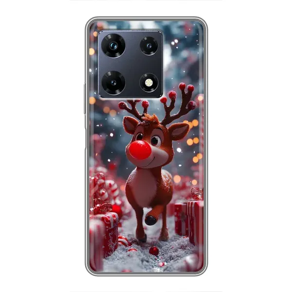 Чохол з принтом «Олень серед подарунків» для Infinix Note 30 Pro