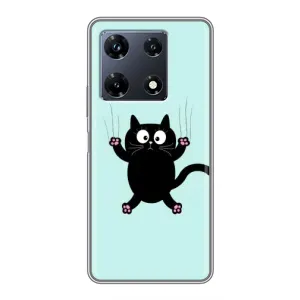 Чехол с принтом «Падающий кот» для Infinix Note 30 Pro