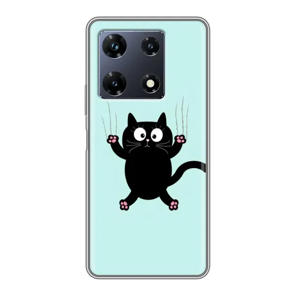 Чехол с принтом «Падающий кот» для Infinix Note 30 Pro Чехол с принтом «Падающий кот» для Infinix Note 30 Pro