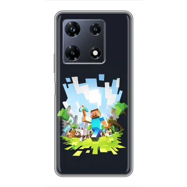 Чехол с принтом «персонажи Minecraft» для Infinix Note 30 Pro Чехол с принтом «персонажи Minecraft» для Infinix Note 30 Pro