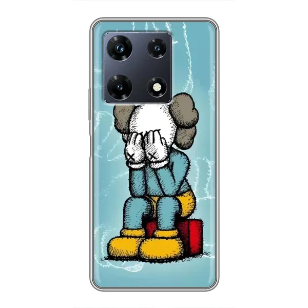 Чохол з принтом «Плач Bearbrick» для Infinix Note 30 Pro Чохол з принтом «Плач Bearbrick» для Infinix Note 30 Pro