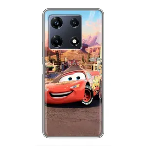 Силиконовый чехол Маквин для Infinix Note 30 Pro (Радиаторный Спрингс Маквин)