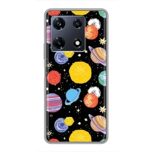Чехол с принтом «Рисованные планеты» для Infinix Note 30 Pro