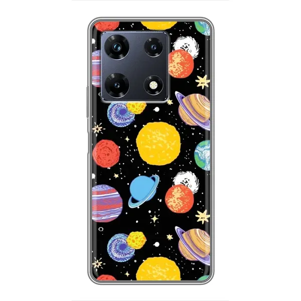 Чехол с принтом «Рисованные планеты» для Infinix Note 30 Pro Чехол с принтом «Рисованные планеты» для Infinix Note 30 Pro
